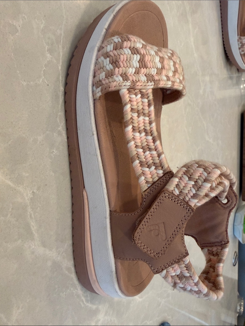 Fitflop Braided Sport Sandals in Brown and Cream